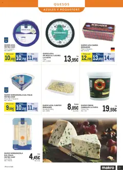 Vista previa Makro - Lácteos Cataluña válido desde el 06.10.2025 | Página: 21 | Productos: Queso, Crema, Bandeja, Cuna
