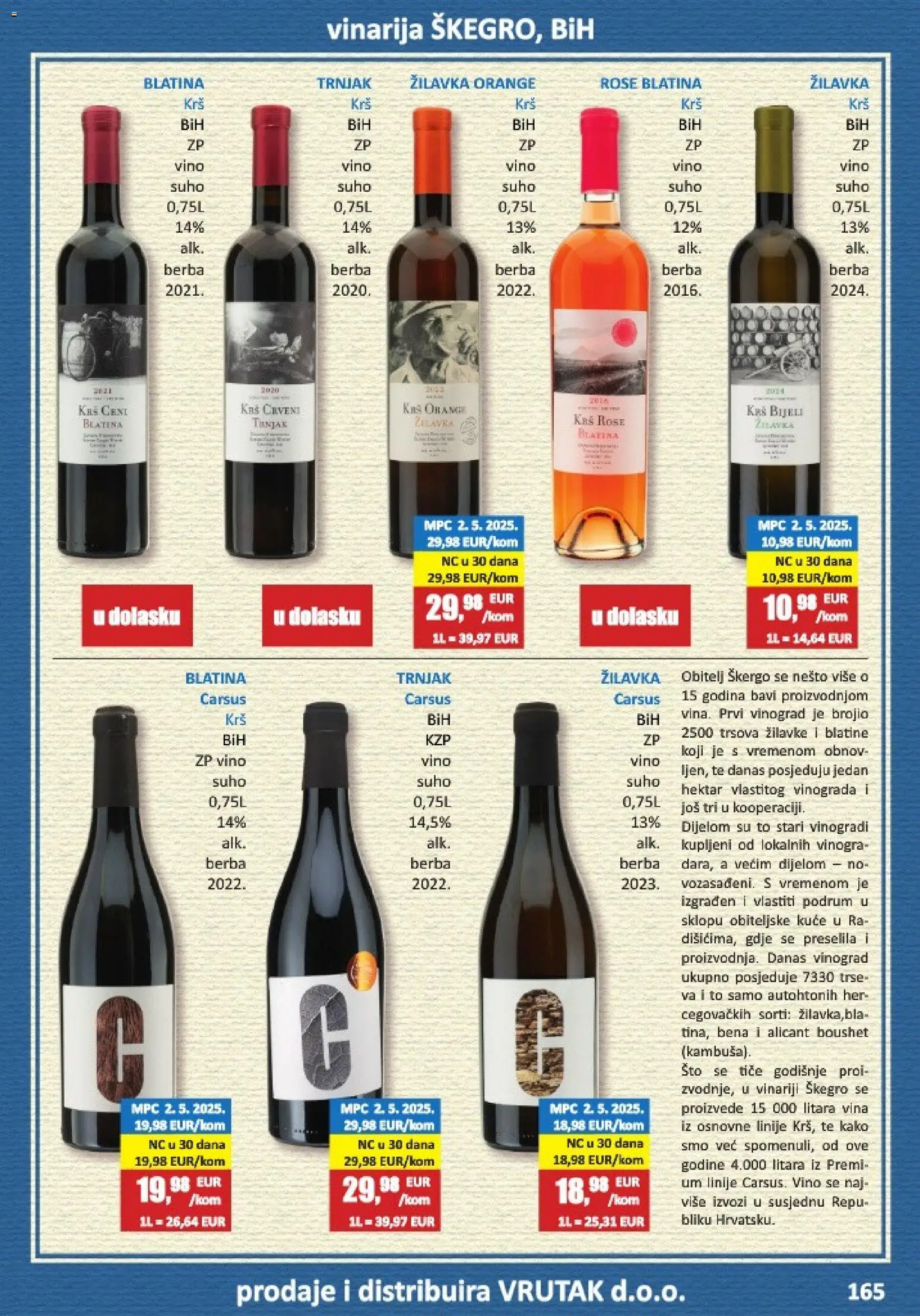 Vrutak katalog | vrijedi od 01.11.2025 | Stranica: 165 | Proizvodi: Vino