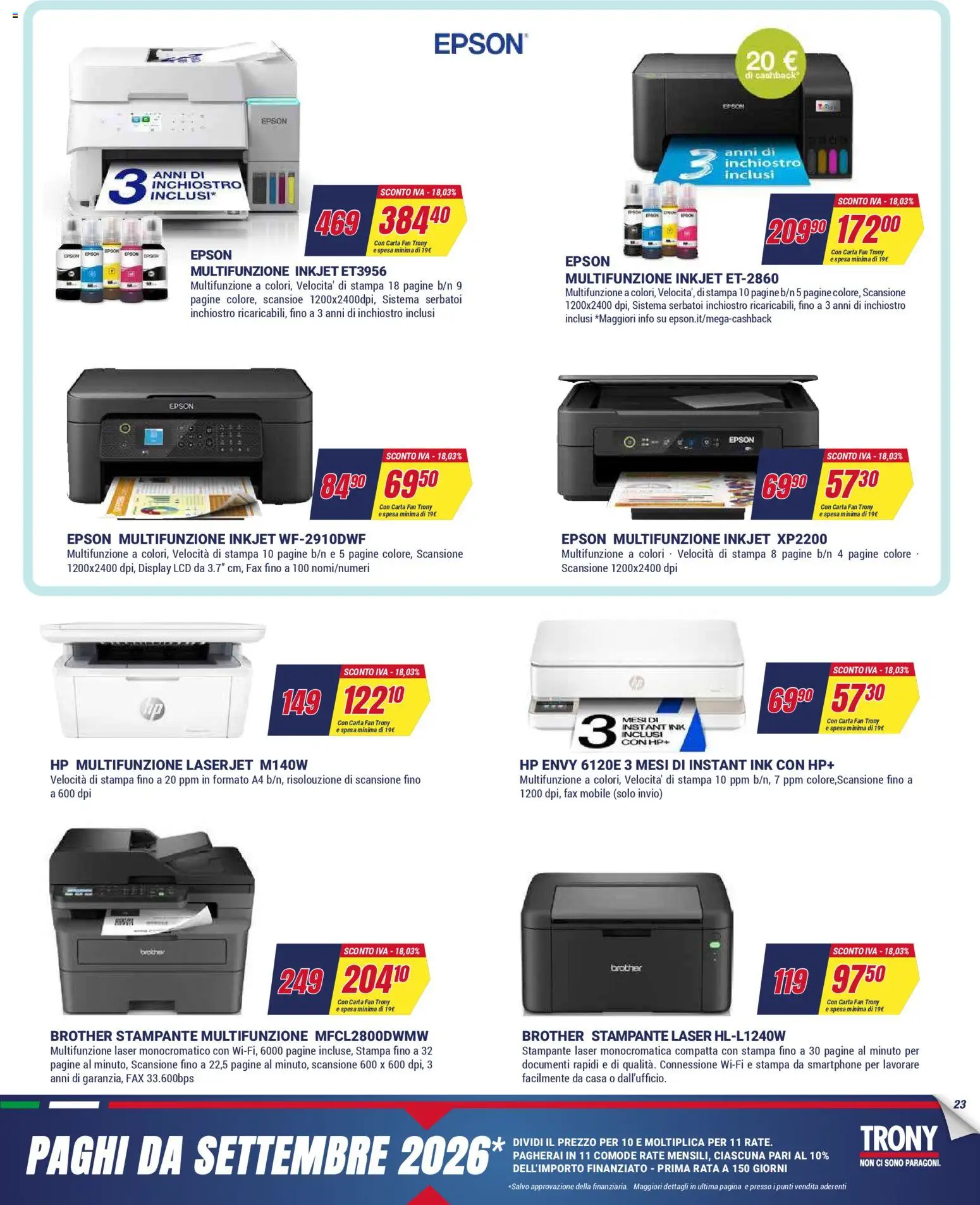 Volantino Trony del 02.04.2026 | Pagina: 23 | Prodotti: Mobile, Smartphone, Stampante, Stampa