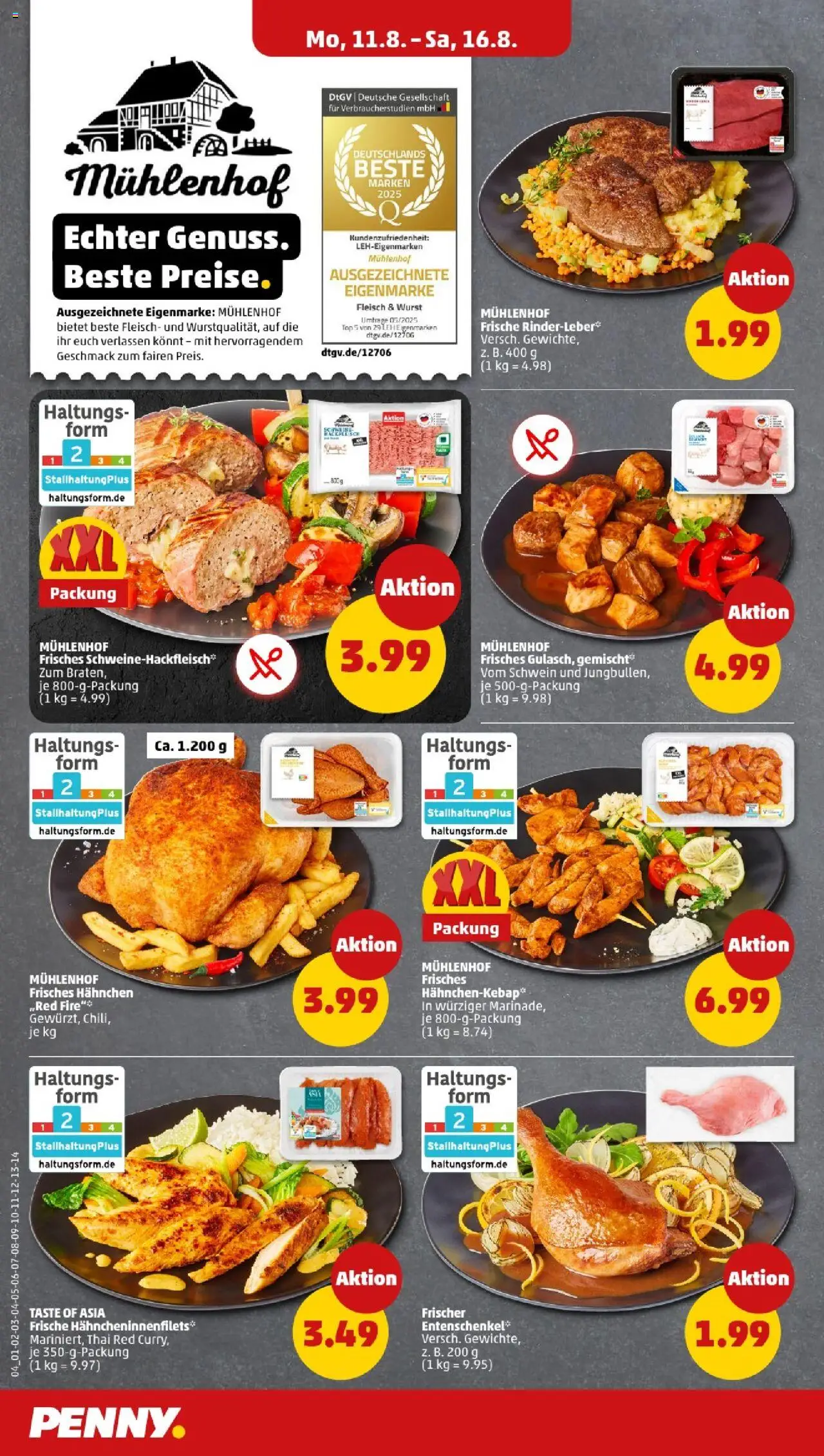 Penny - Mecklenburg-Vorpommern - gültig ab dem 11.08.2025 | Seite: 4 | Produkte: Top, Hahnchen, Wurst, Fleisch