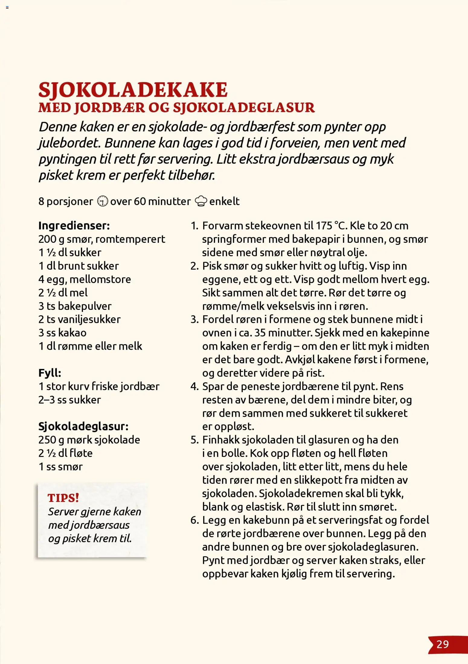 {H1} | Side: 29 | Produkter: Visp, Jordbær, Sukker, Bakepulver