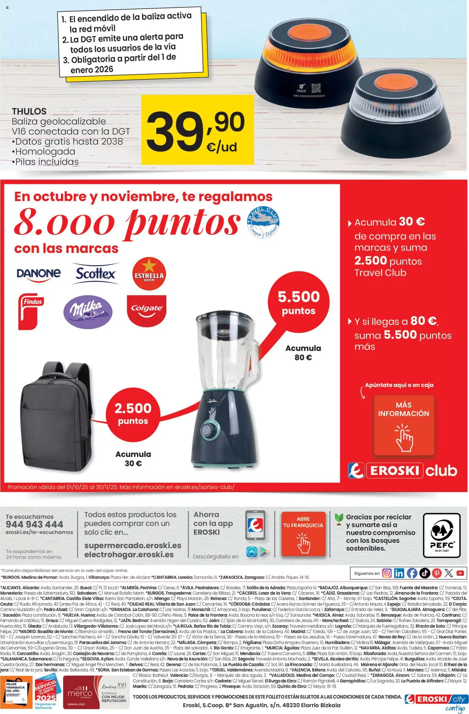Eroski - Supermercados │ válido desde el 13.11.2025 | Página: 8 | Productos: Té, Radio, Caja, Espejo