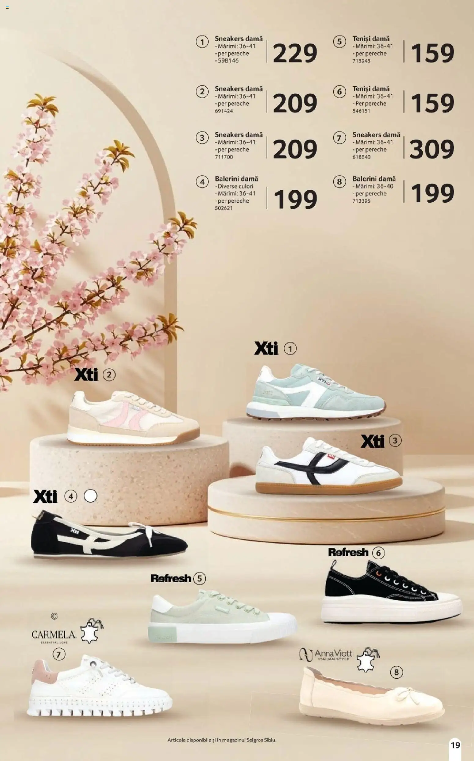 Noul catalog Selgros – valabil de la 20.03.2026 | Pagină: 19 | Produse: Delgeç, Teniși, Balerini