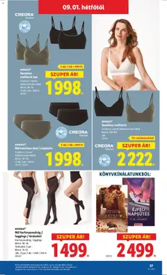 Lidl akciós ujság - amely érvényes a következő dátumtól: 28.08.2025 | Oldal: 57 | Termékek: Harisnyanadrág, Játékok, Melltartó, Leggings