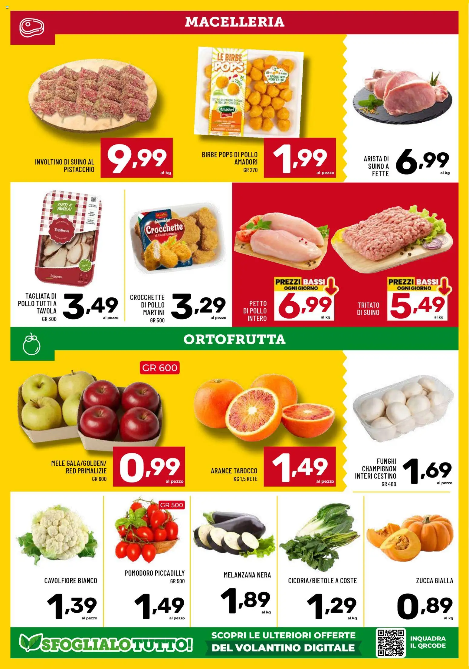 Volantino Il Centesimo del 02.01.2026 | Pagina: 4 | Prodotti: Suino, Melanzana, Funghi, Cavolfiore