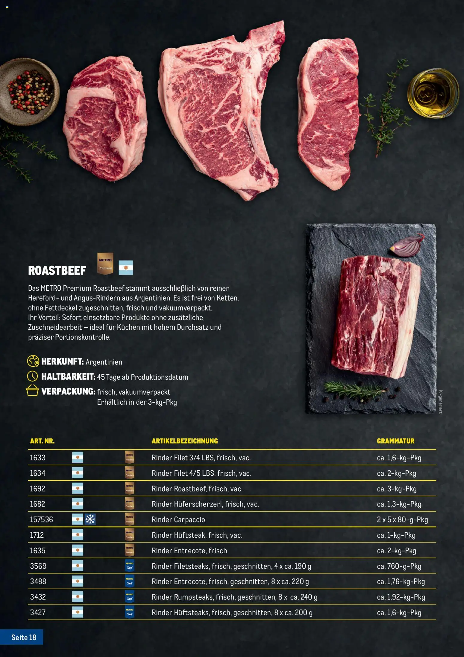Metro Fleischkatalog gültig ab 20.02.2026 | Seite: 18