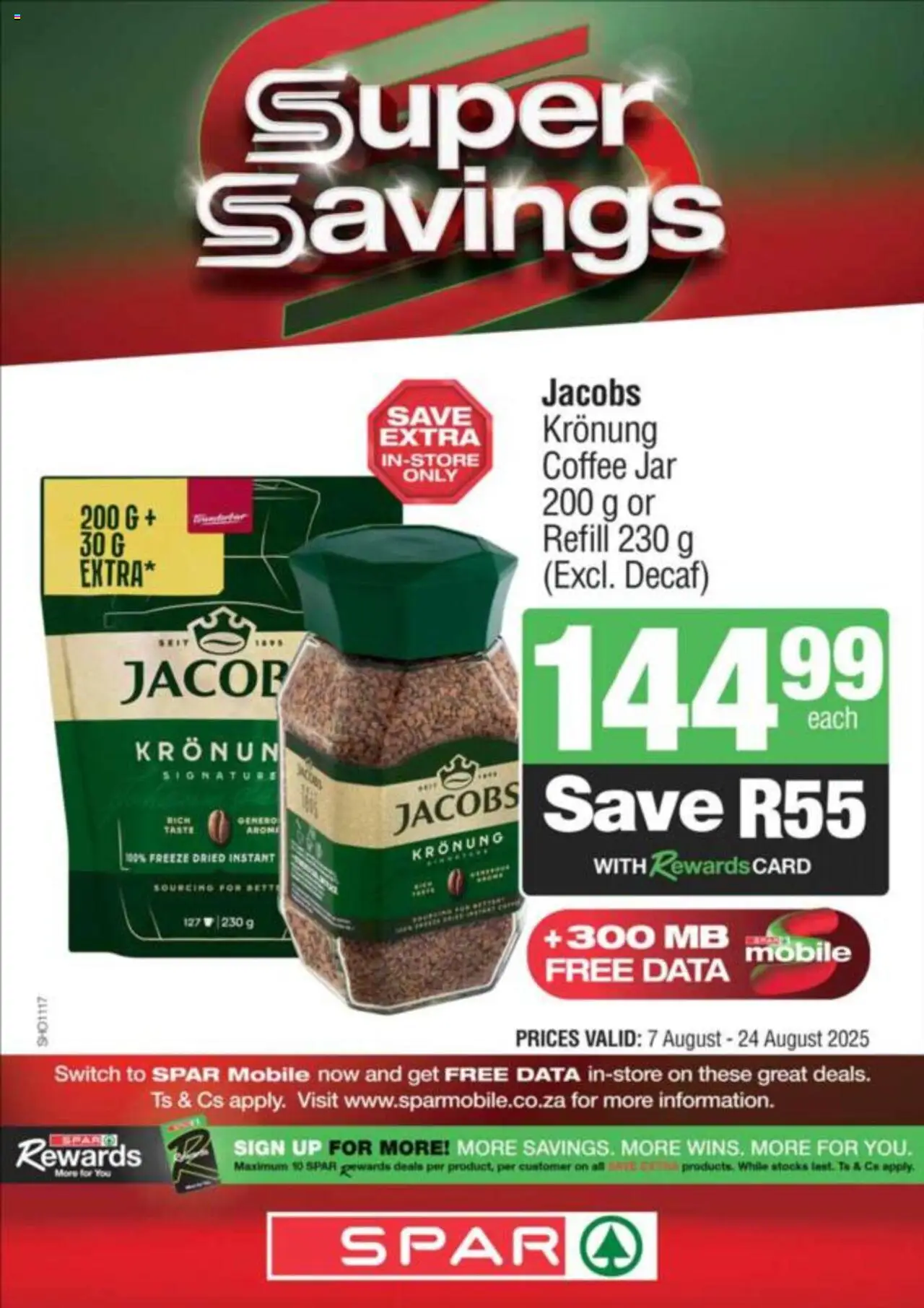 KWIKSPAR Specials │ valid from 07.08.2025 | Page: 4 | Products: Data, Coffee, Switch