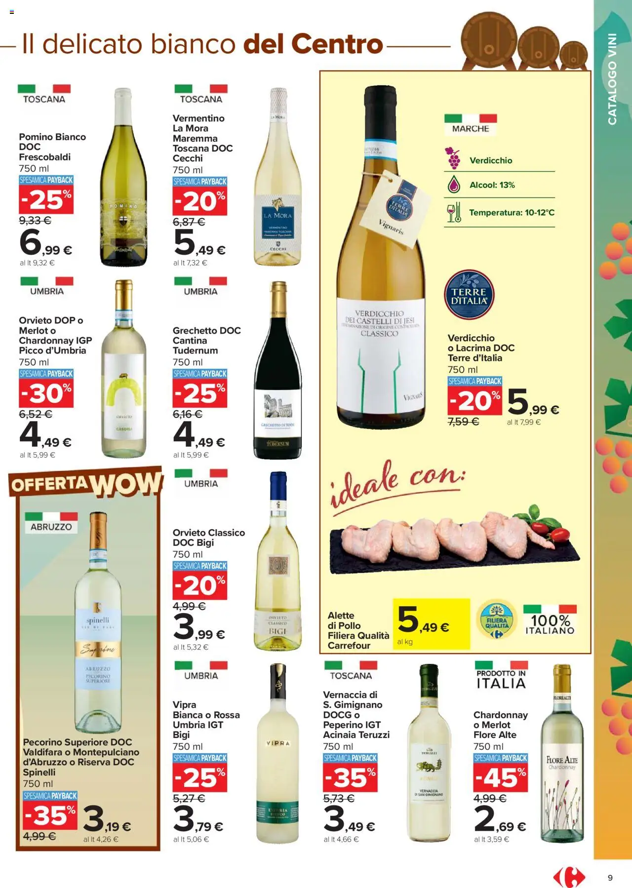 Volantino Carrefour del 06.10.2025 | Pagina: 9 | Prodotti: Pollo, Pecorino