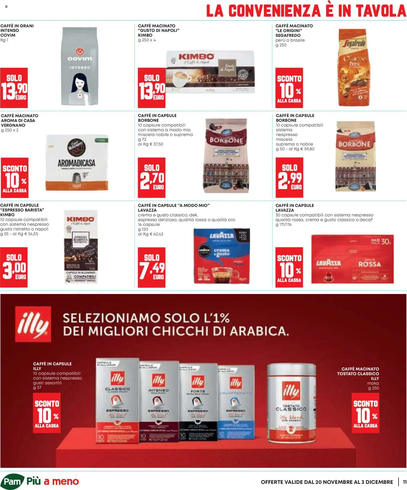 Volantino Panorama del 20.11.2025 | Pagina: 11 | Prodotti: Crema, Caffè, Alluminio, Lavazza