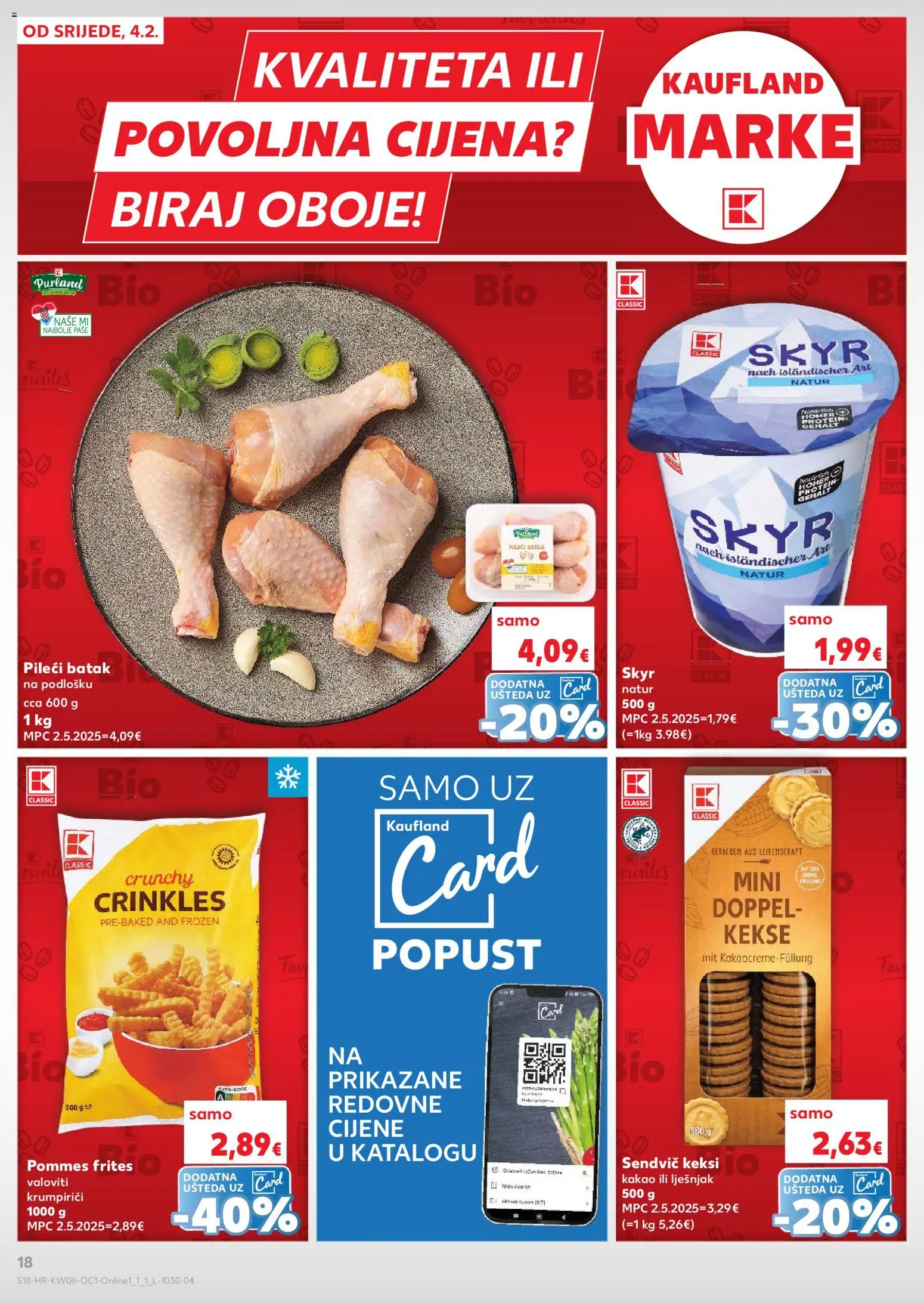 Kaufland HR akciós ujság - amely érvényes a következő dátumtól: 04.02.2026 | Oldal: 18 | Termékek: Protein