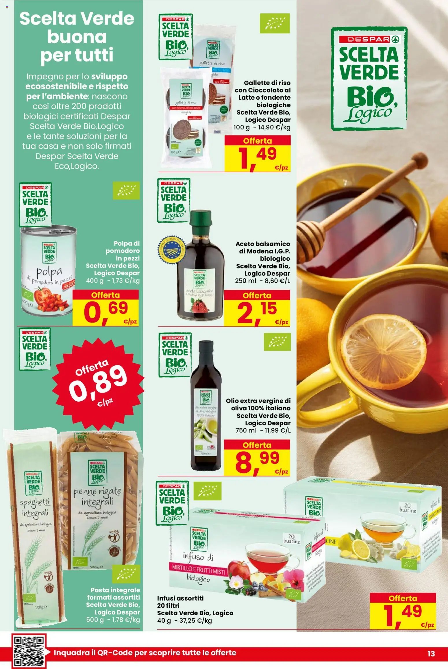 Volantino Despar del 05.03.2026 | Pagina: 13 | Prodotti: Cioccolato, Latte, Olio, Gallette