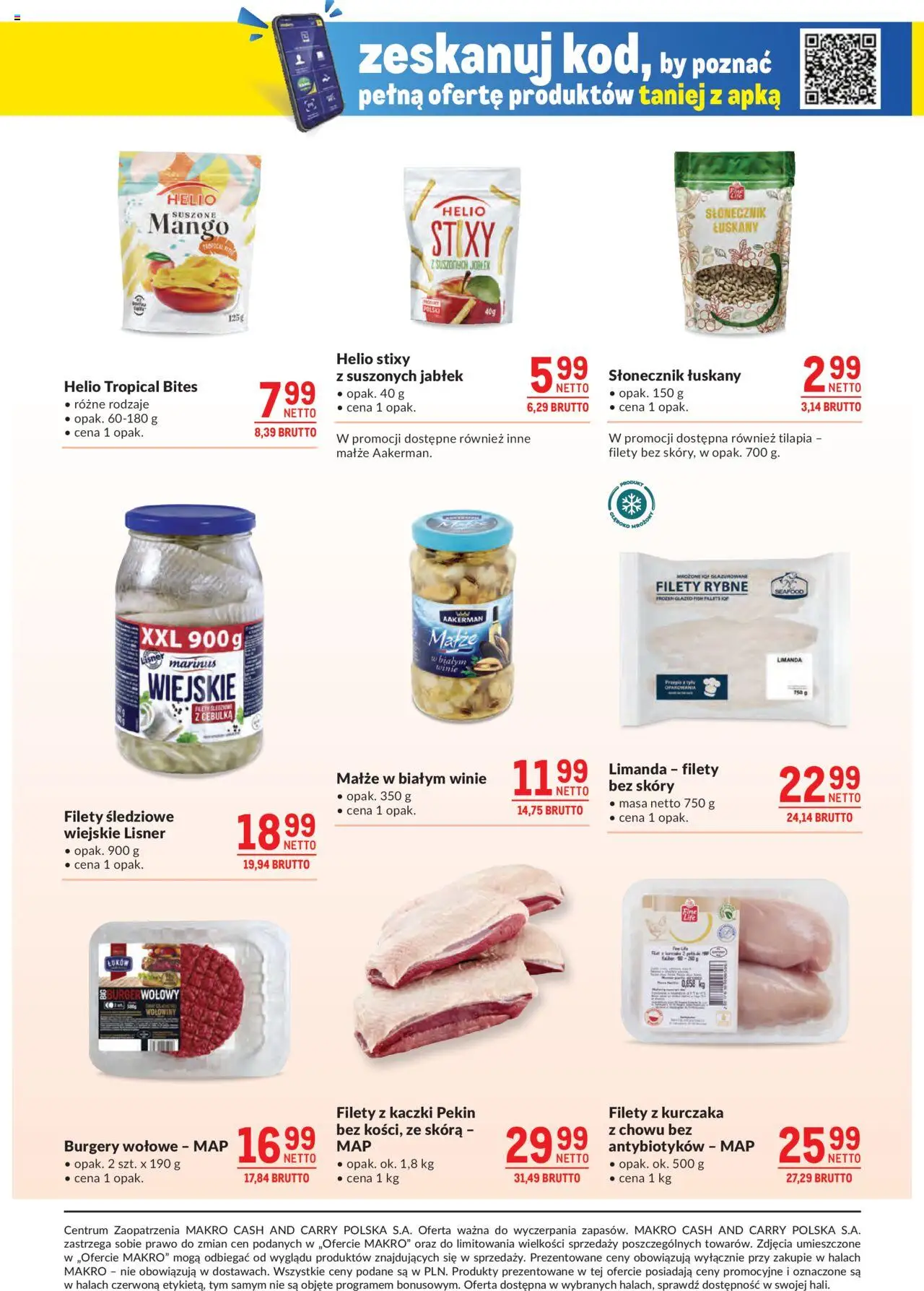Makro Gazetka od 24.06.2025 | Strona: 19 | Produkty: Mango, Filety z kurczaka, Bułka, Słonecznik