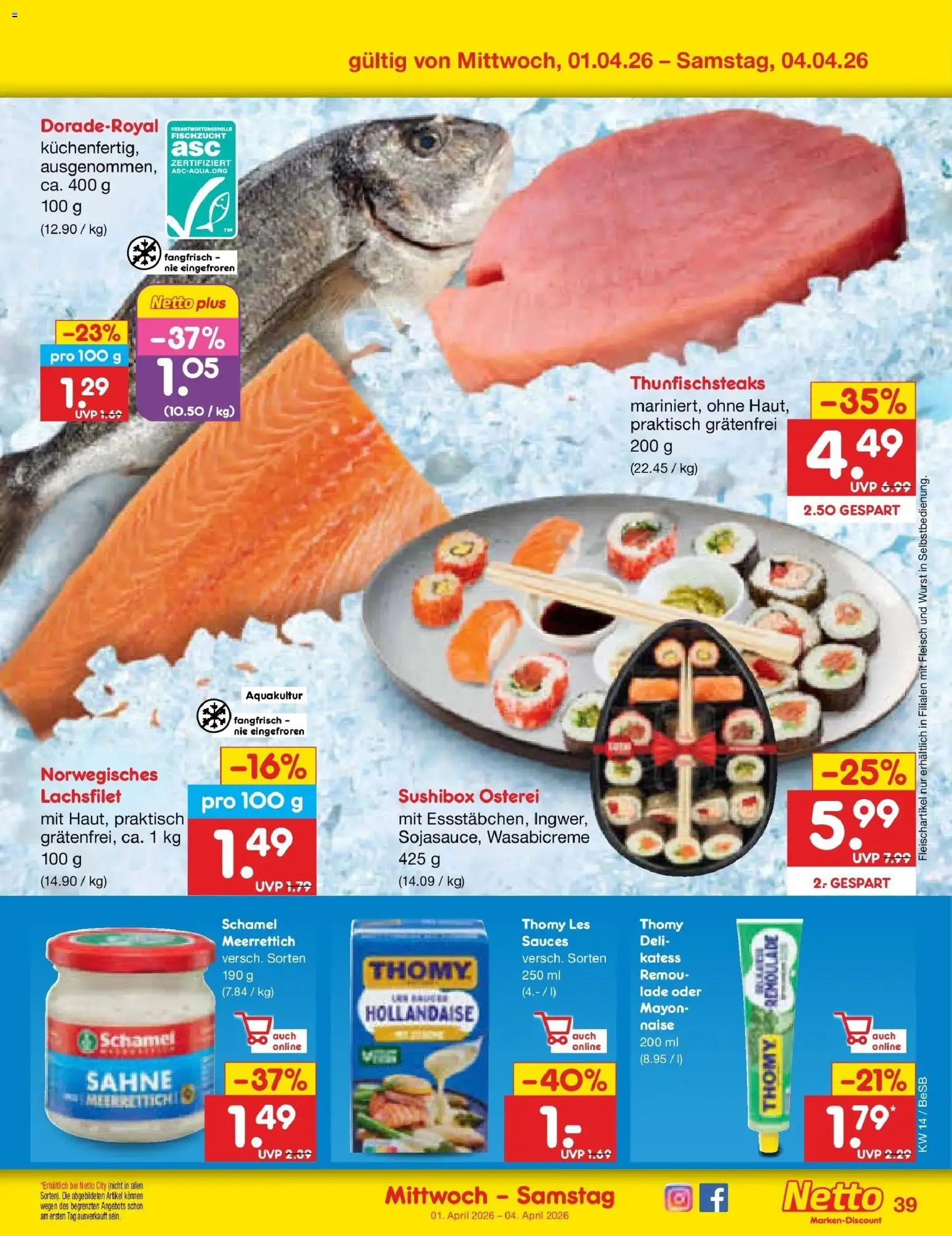 Netto Marken-Discount Prospekt Kremmen	 – gültig ab 29.03.2026 | Seite: 53 | Produkte: Wurst, Sahne, Fleisch