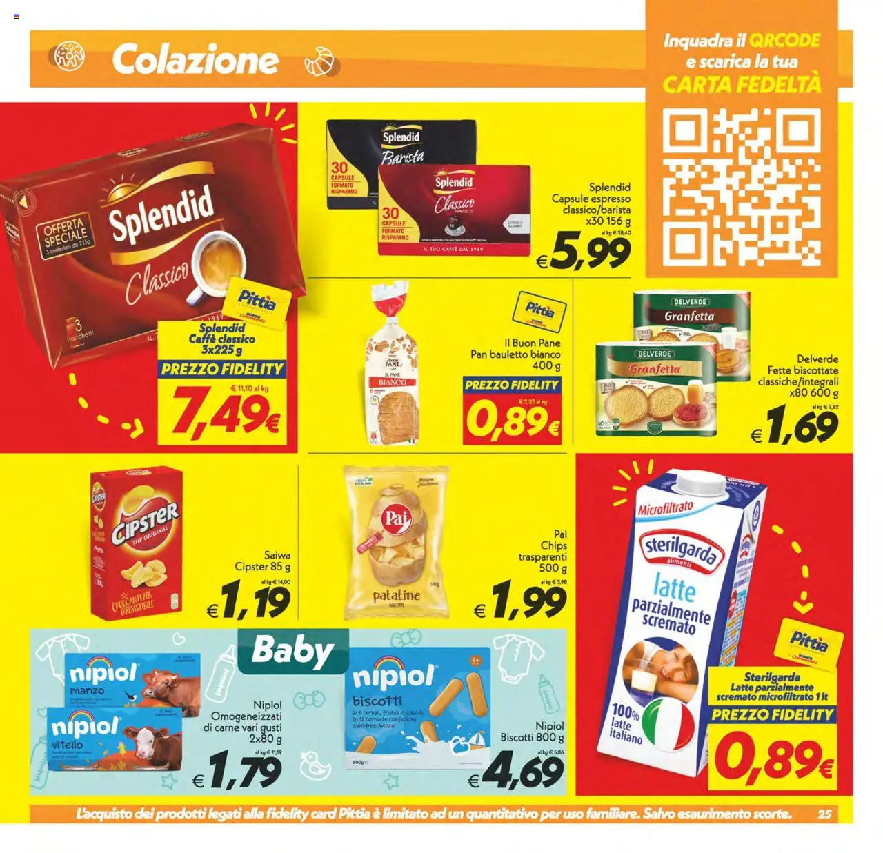 Volantino SuperConveniente del 20.06.2025 | Pagina: 25 | Prodotti: Pane, Manzo, Biscotti, Latte