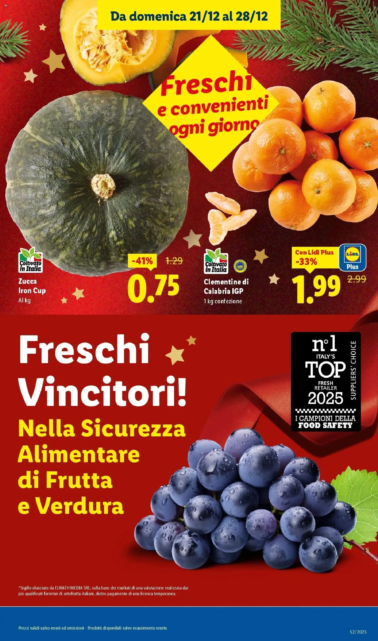 Volantino Lidl del 21.12.2025 | Pagina: 3 | Prodotti: Frutta, Zucca