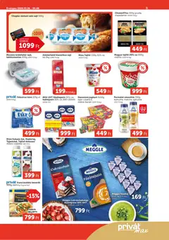 PRIVÁT Aktuális szórólap MAX - amely érvényes a következő dátumtól: 26.03.2026 | Oldal: 3 | Termékek: Habtejszín, Gouda, Tejföl, Smoothie