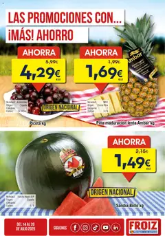 Vista previa Froiz Oferta semanal válido desde el 14.07.2025