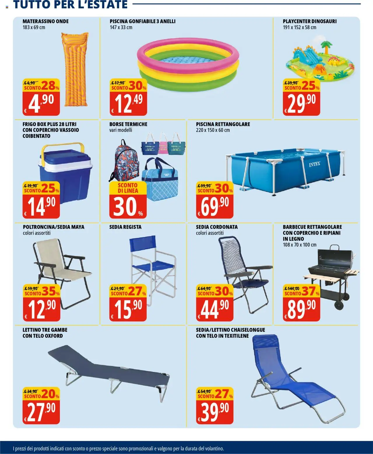 Volantino Tigros del 04.06.2025 | Pagina: 30 | Prodotti: Barbecue, Piscina, Vassoio, Sedia