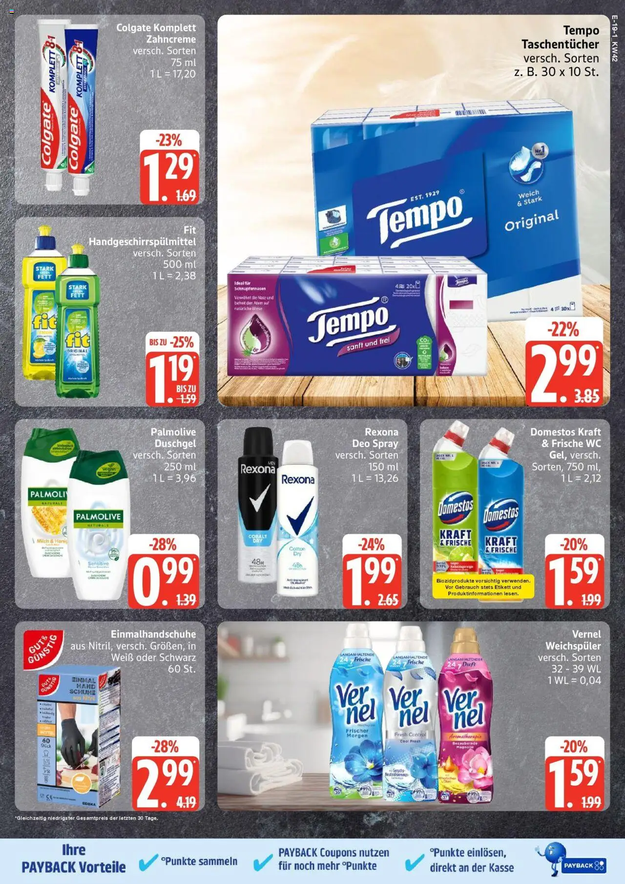 Marktkauf - Marktkauf: Wochenangebote – gültig ab 13.10.2025 | Seite: 19 | Produkte: Duft, Duschgel, Weichspüler, Tempo