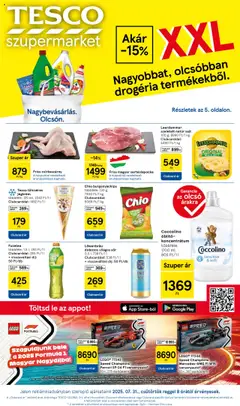 Tesco Szupermarket - Akciós újság  - amely érvényes a következő dátumtól: 31.07.2025