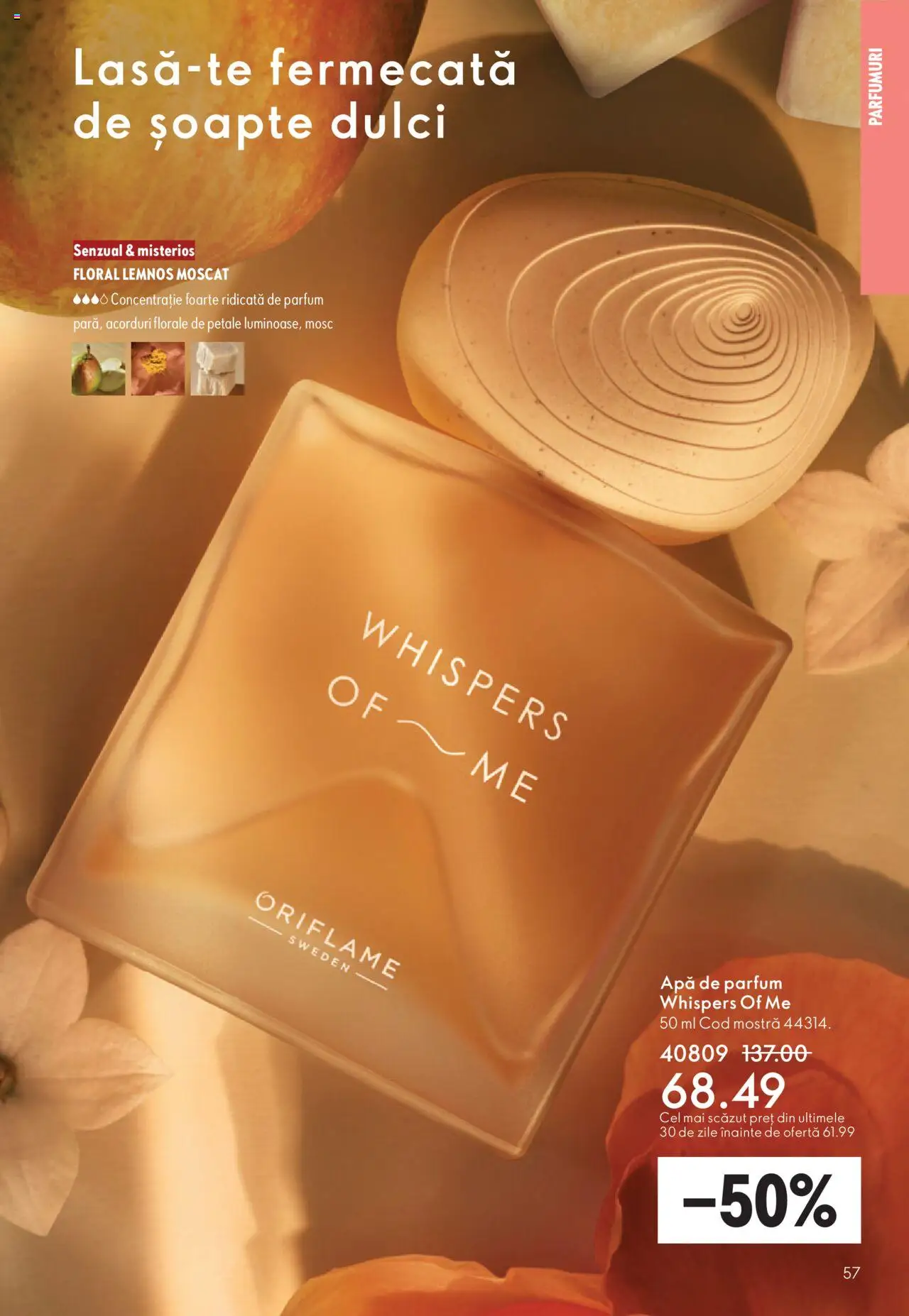Noul catalog Oriflame – valabil de la 12.11.2025 | Pagină: 57 | Produse: Apă de parfum, Parfum, Apă
