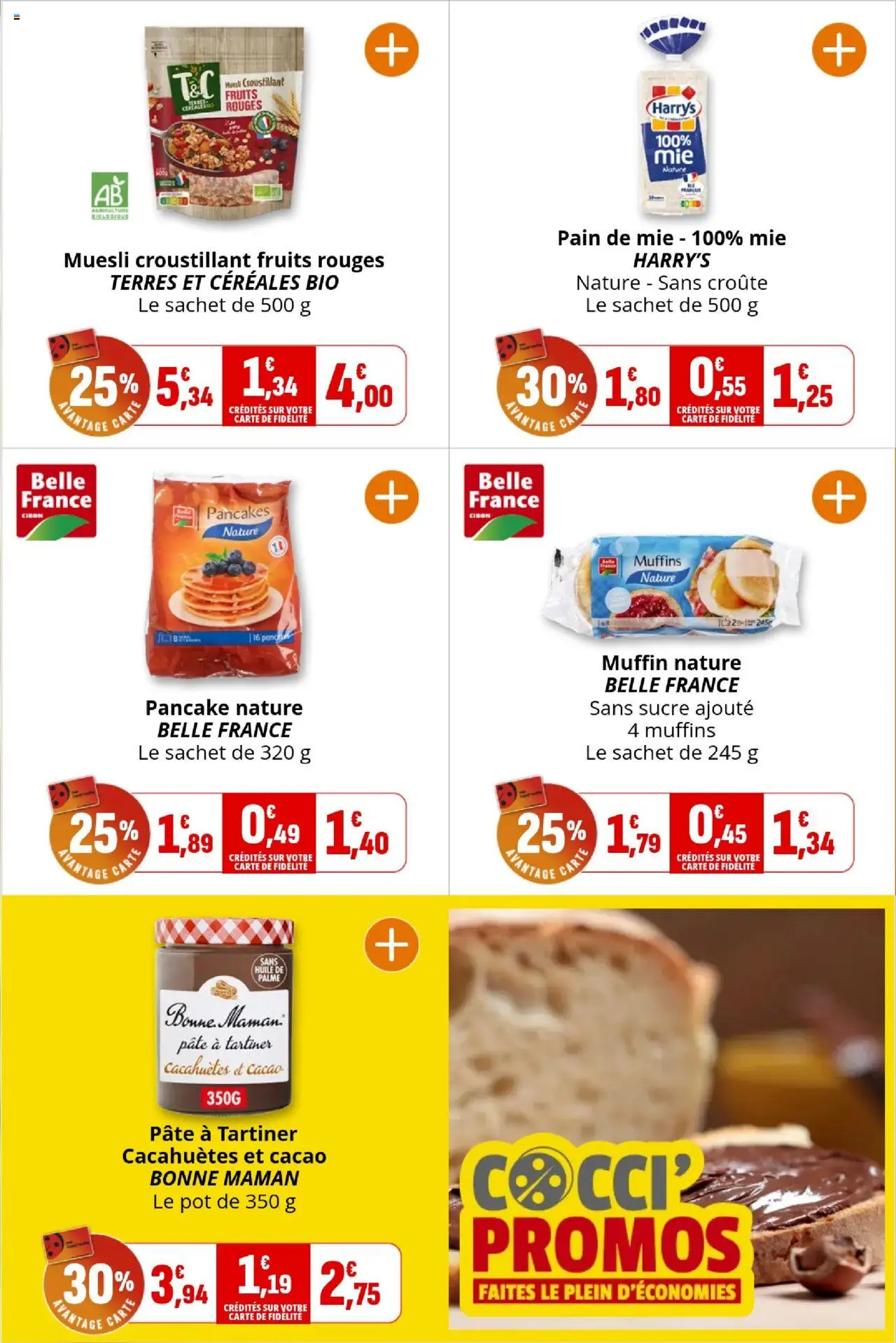  | Page: 21 | Produits: Muffins, Pain de mie, Huile, Céréales