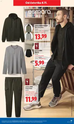 esmara MEN/LIVERGY Sportska jakna, Komad. Mekana, topla teddy podstava. Veličine: 48-62 (M-XXL)* - Pregled kataloga iz trgovine Lidl, vrijedi od 03.11.2025 | Stranica: 63