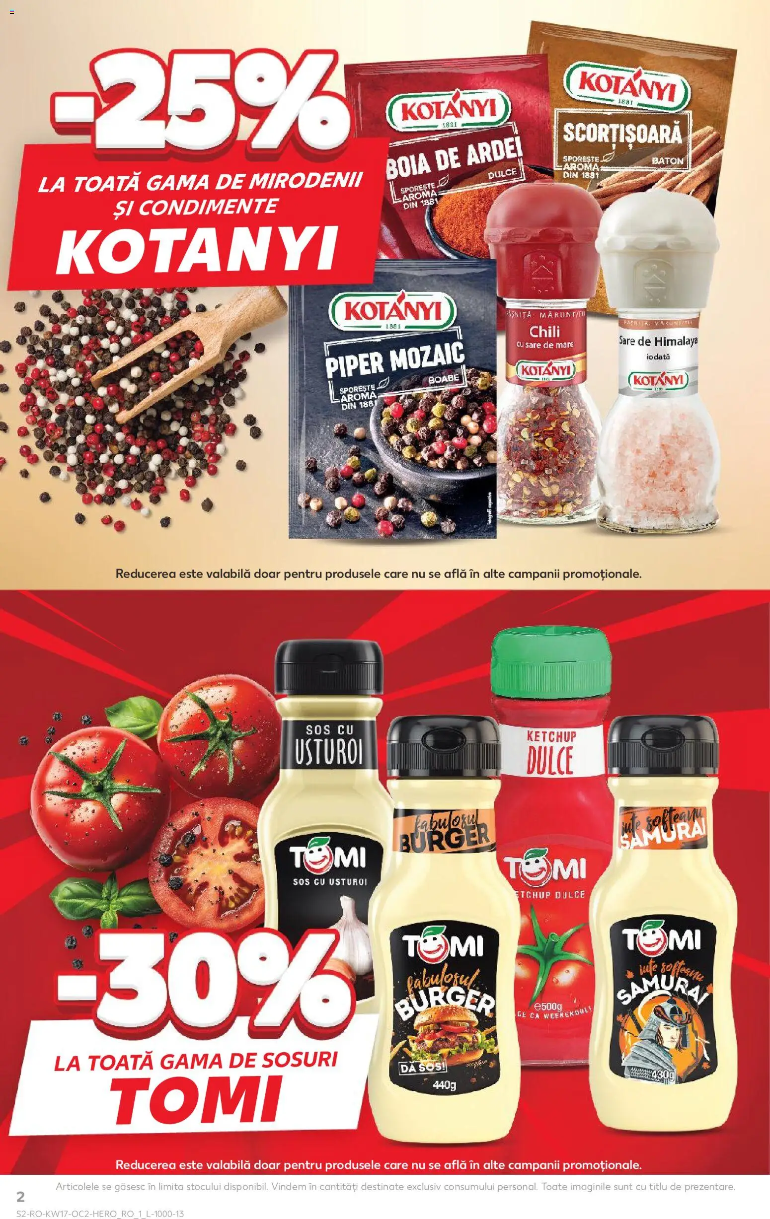 Noul catalog Kaufland – valabil de la 22.04.2026 | Pagină: 2 | Produse: Condimente, Sos, Sare, Piper