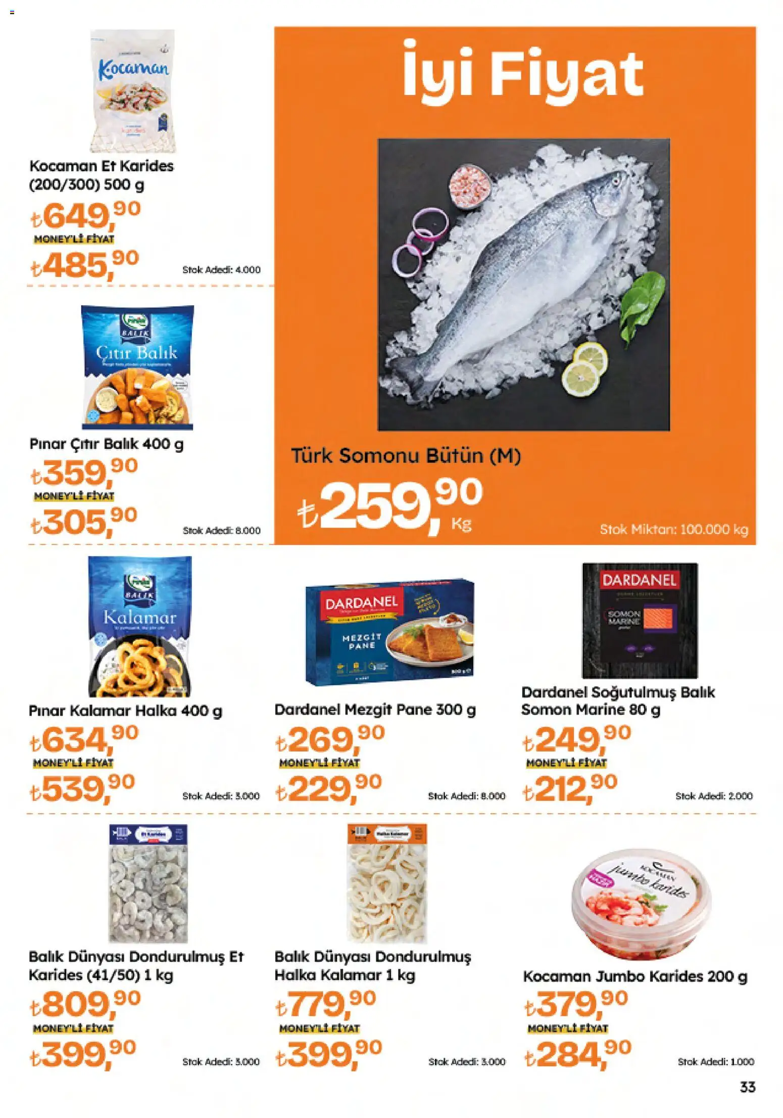 Migros Katalog - 5M Migroskop Dijital - 12.03.2026 tarihinden itibaren geçerlidir | Sayfa: 33 | Ürünler: Mezgit, Balık, Somon