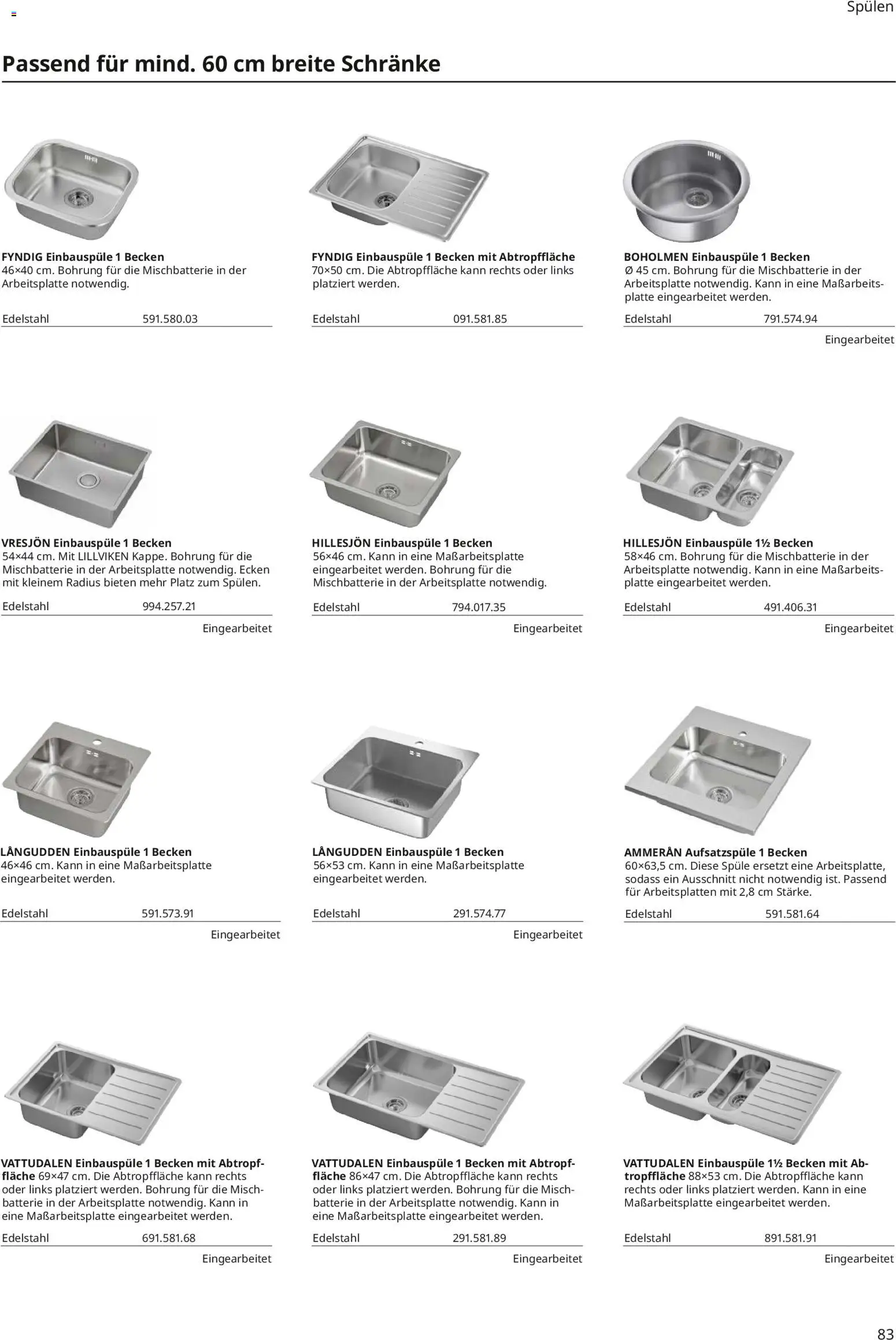 Ikea Küchen – gültig ab 30.09.2025 | Seite: 83 | Produkte: Batterie