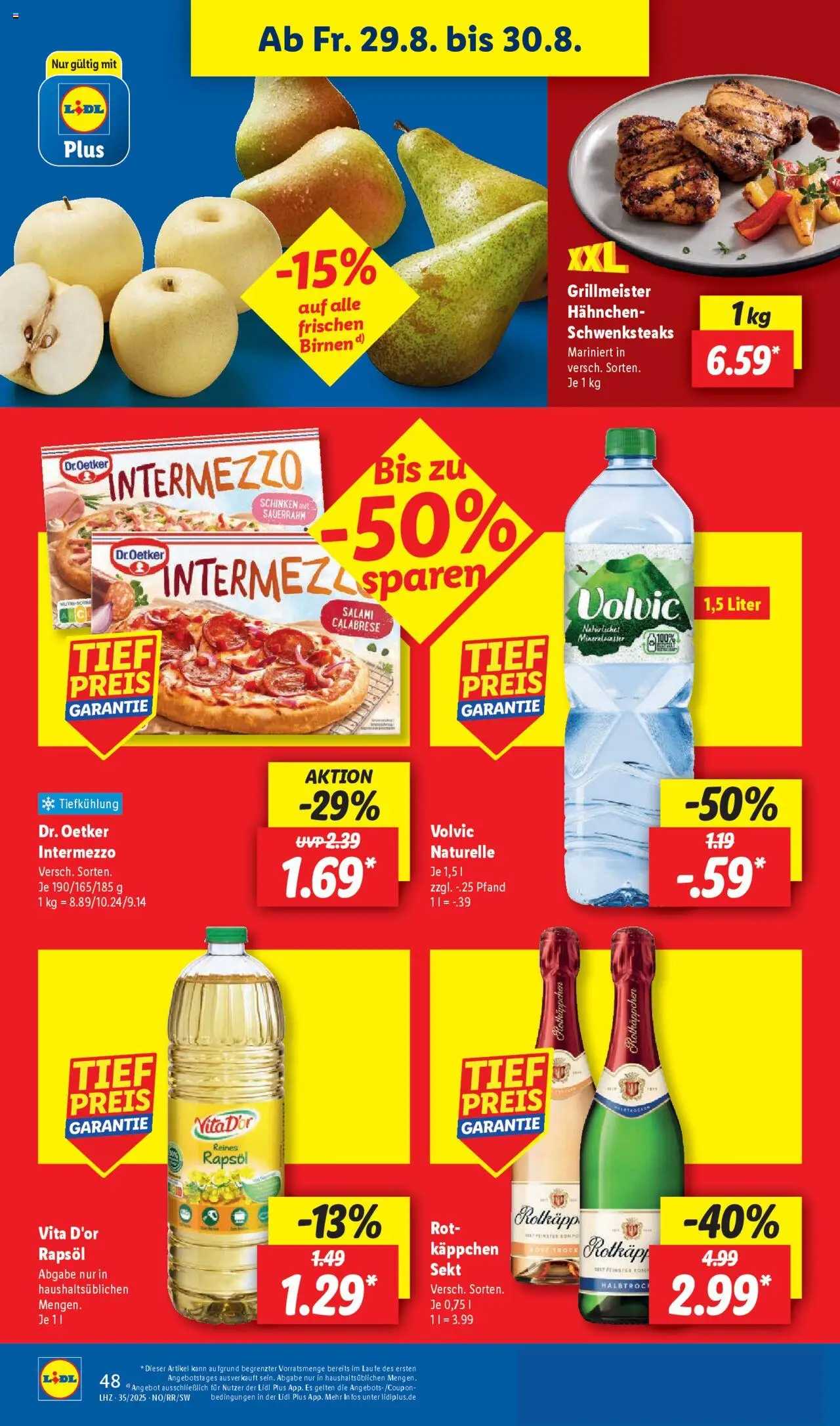 Lidl Prospekt Bestwig - gültig ab dem 25.08.2025 | Seite: 66 | Produkte: Rapsöl, Rotkäppchen, Salami, Sauerrahm