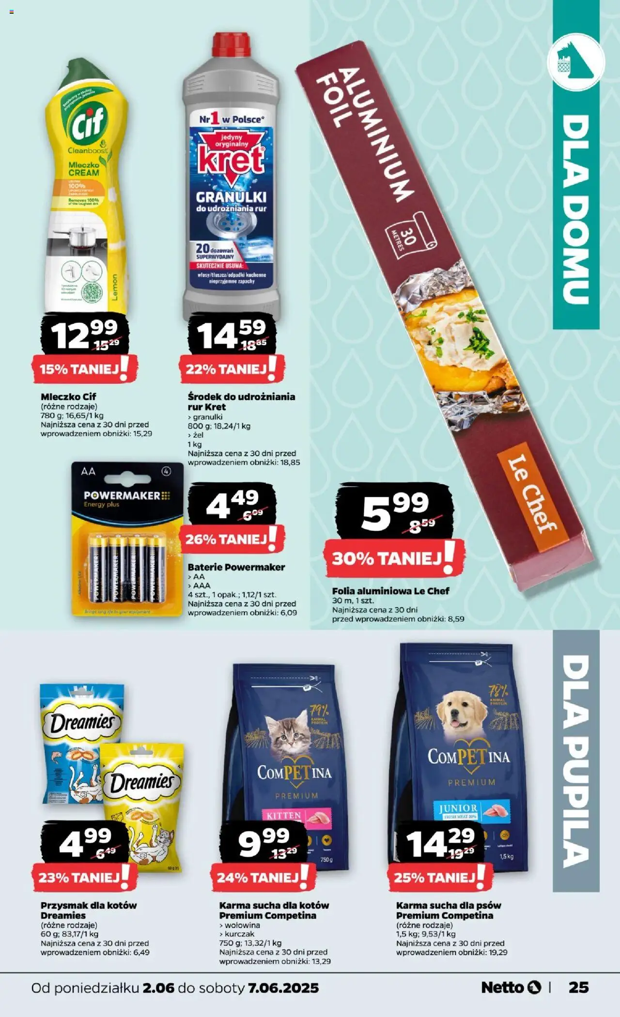 Netto gazetka - Spożywcza od 02.06.2025 | Strona: 25 | Produkty: Kurczak, Baterie, Cleaner, Wołowina