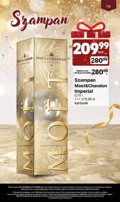 Pogląd oferty "Delikatesy Centrum Gazetka alkoholowa" - ważna od 11.12.2025 | Strona: 17 | Produkty: Moet, Delikatesy, Champagne