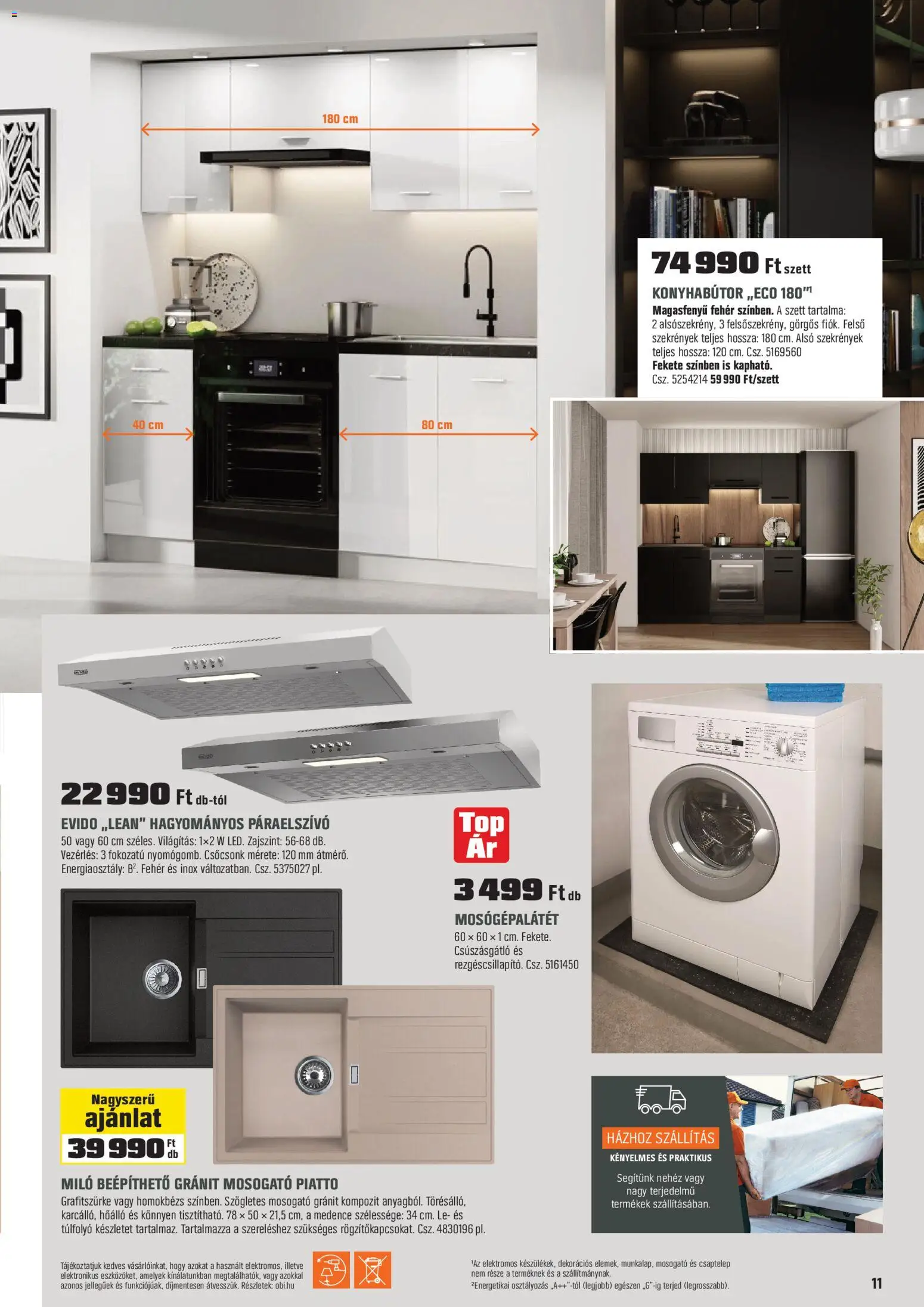 OBI akciós ujság - amely érvényes a következő dátumtól: 30.12.2025 | Oldal: 11 | Termékek: Csaptelep, Páraelszívó, Konyhabútor, Medence