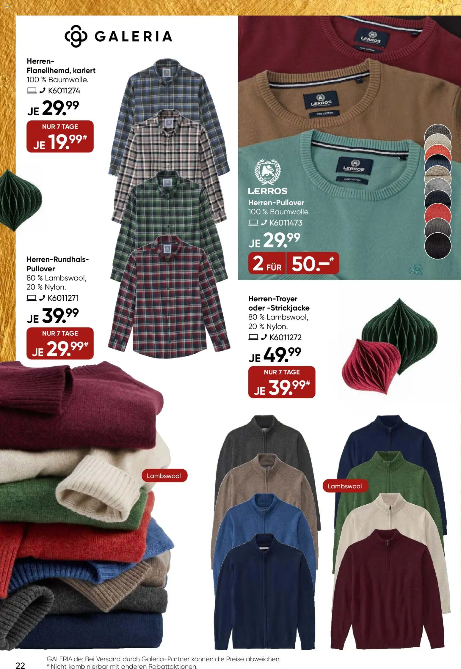 Galeria Karstadt Kaufhof Prospekt 	 – gültig ab 10.12.2025 | Seite: 22 | Produkte: Pullover, Strickjacke