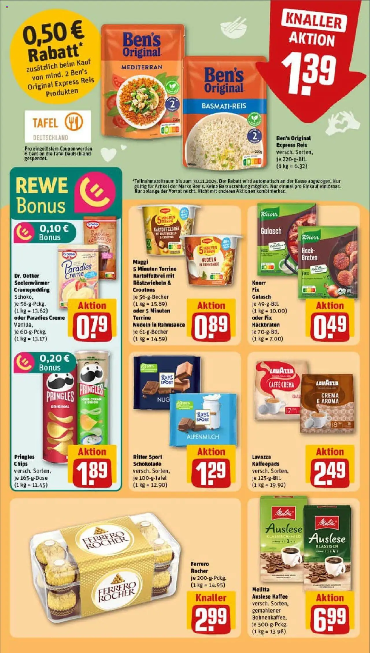 Rewe prospekt Marburg	 – gültig ab 28.09.2025 | Seite: 18 | Produkte: Knorr fix, Ferrero rocher, Knorr, Chips