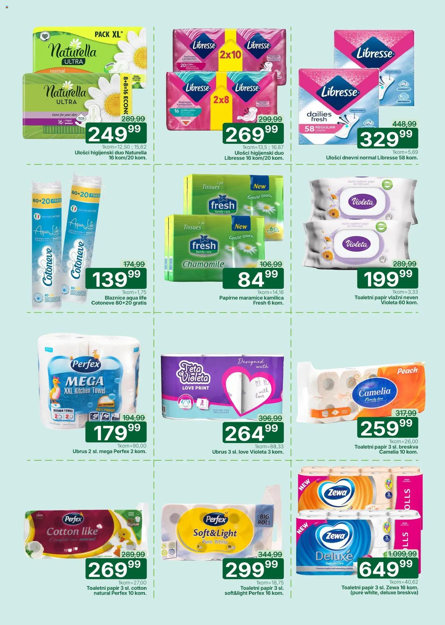 Univerexport katalog - važi od 13.04.2026 | Strana: 30 | Proizvode: Ubrus, Breskva