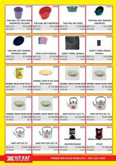 KIT KAT Cash & Carry Weekly Traders Special │ valid from 24.07.2025 | Page: 31 | Products: Plate, Towel, Basin, Soup