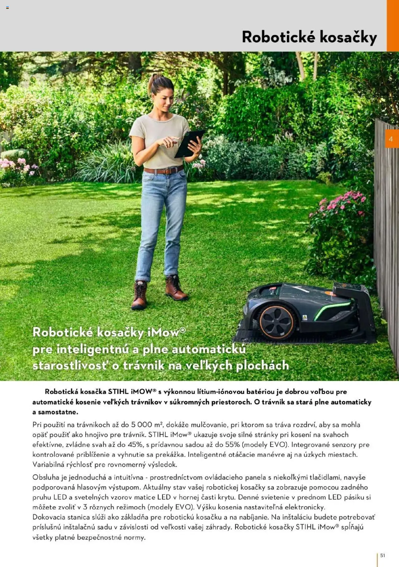 Nové STIHL akcie – leták je platný od 01.04.2025 | Strana: 51 | Produkty: Robotická kosačka, Kosačka, Kosačky