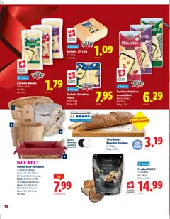 Lidl Aktionen Weihnachten ab 30.10.2025 gültig | Seite: 18 | Produkte: Baguette, Rouge, Raclette, Fondue