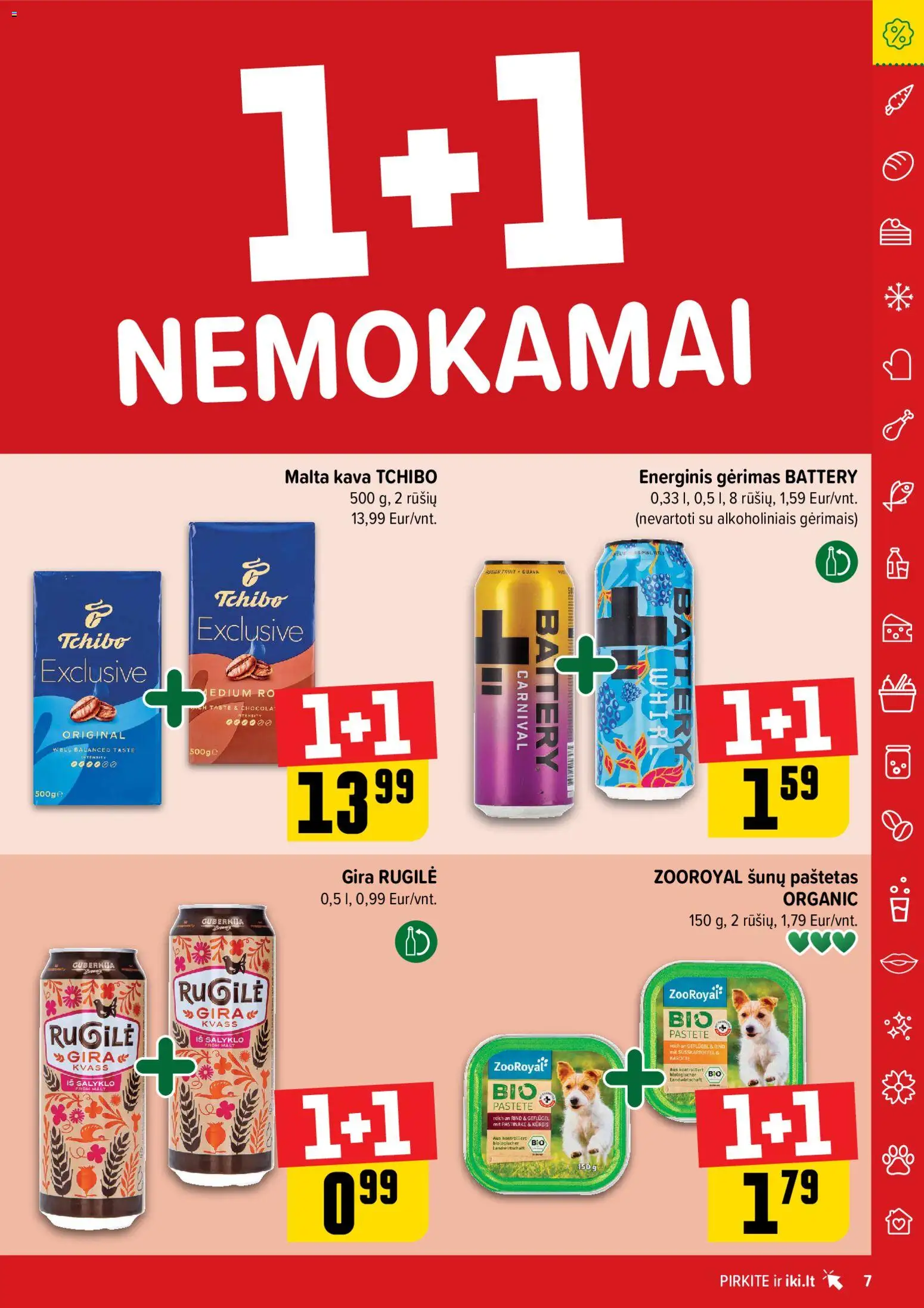 IKI akcijos nuo 10.11.2025 | Puslapis: 7 | Prekių: Energinis gėrimas, Kava