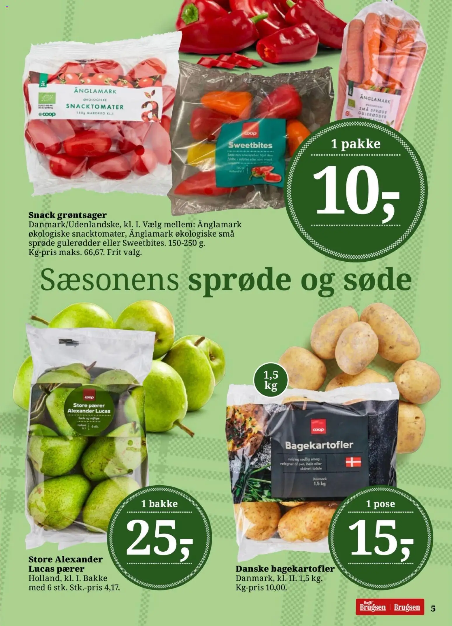 Dagli'Brugsen tilbudsavis – gyldig fra 02.01.2026 | Side: 5 | Produkter: Gulerødder, Pærer