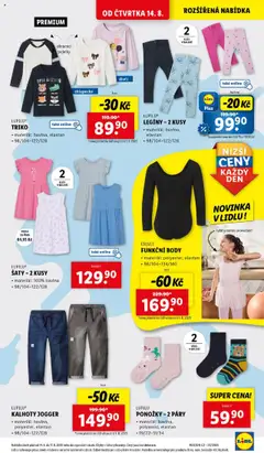 Lidl leták od 14.08.2025 | Strana: 37 | Produkty: Šaty, Kalhoty, Ponožky, Legíny