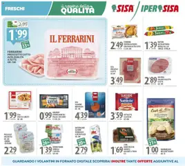 Volantino SISA del 12.09.2025 | Pagina: 6 | Prodotti: Prosciutto Cotto, Salmone, Patate, Terra