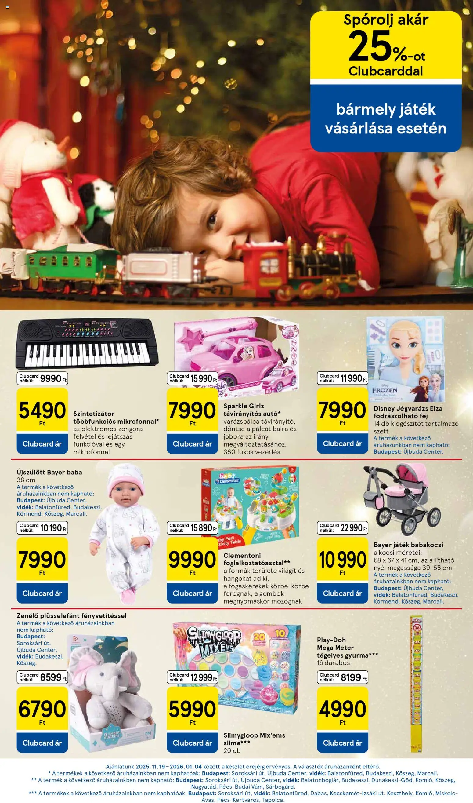 Tesco akciós ujság - amely érvényes a következő dátumtól: 20.11.2025 | Oldal: 13 | Termékek: Játék, Gyurma, Babakocsi, Játék babakocsi