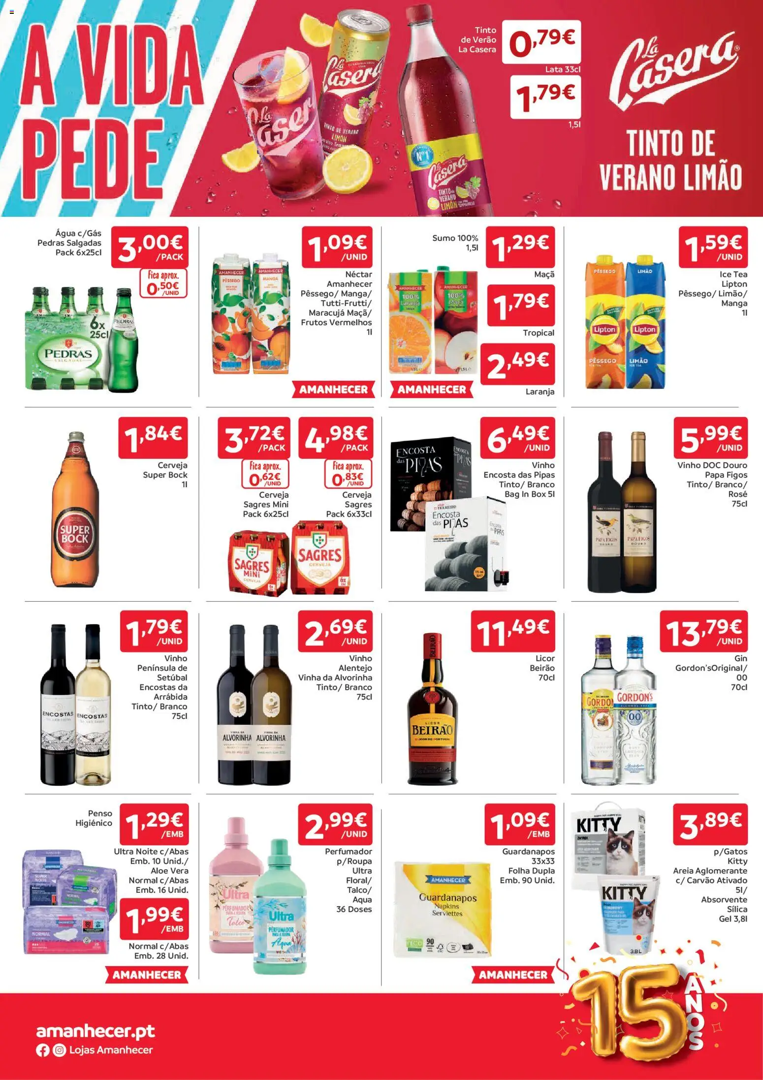 Amanhecer folheto │ válido de 19.03.2026 | Página: 4 | Produtos: Agua, Guardanapos, Maça, Vinho