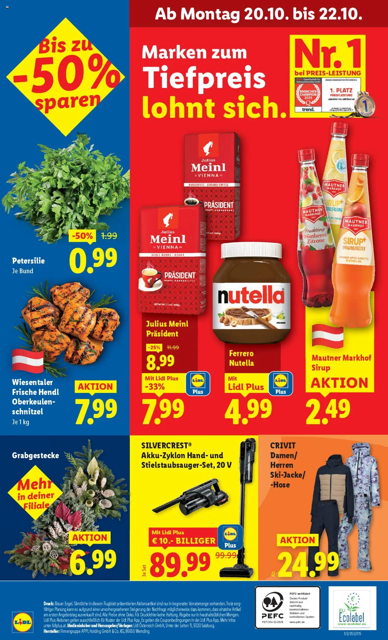 Lidl Flugblatt gültig ab 16.10.2025 | Seite: 48 | Produkte: Hose, Zitrone, Himbeere, Petersilie