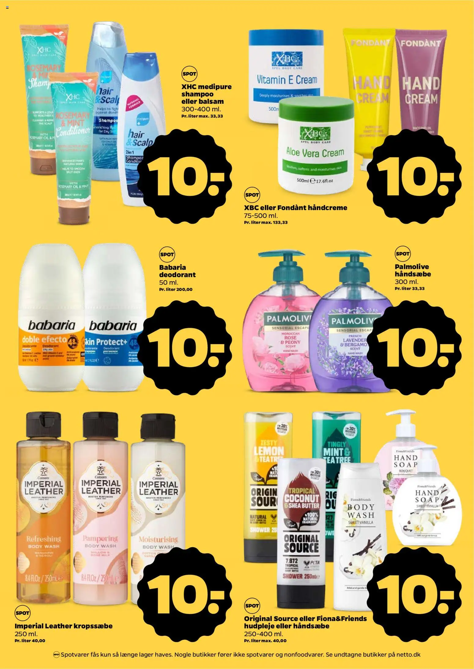 Netto tilbudsavis – gyldig fra 25.10.2025 | Side: 3 | Produkter: Shampoo, Balsam, Håndcreme, Deodorant