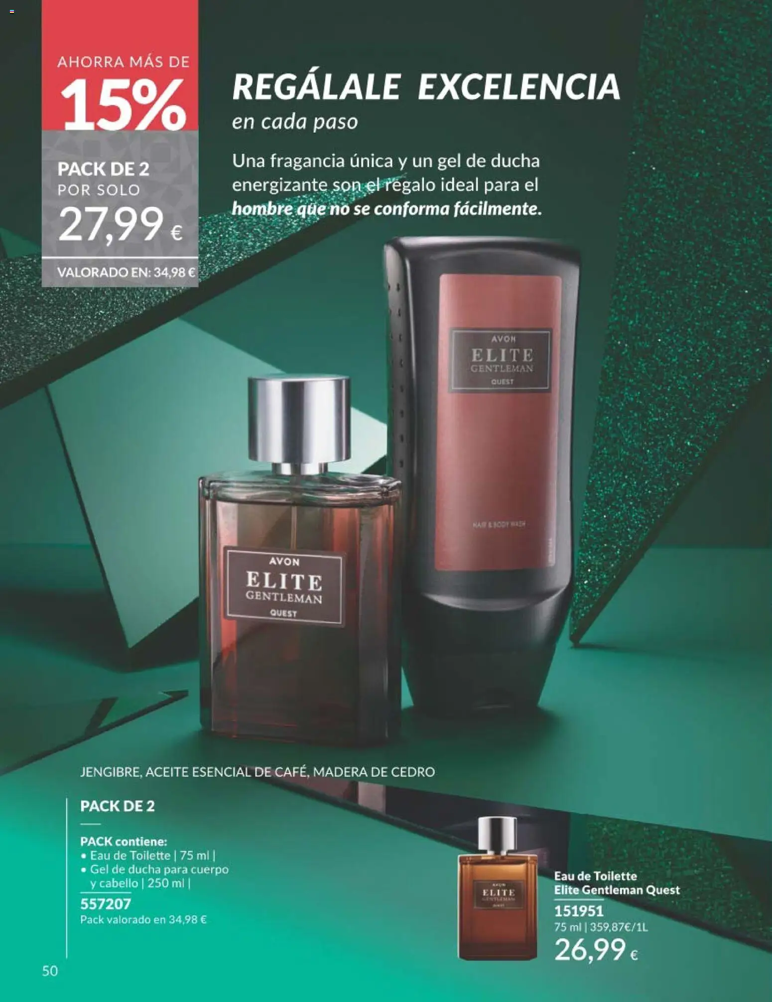 Catálogo AVON campaña 11 Black Friday │ válido desde el 01.11.2025 | Página: 50 | Productos: Fragancia, Eau de toilette, Gel de ducha, Ducha