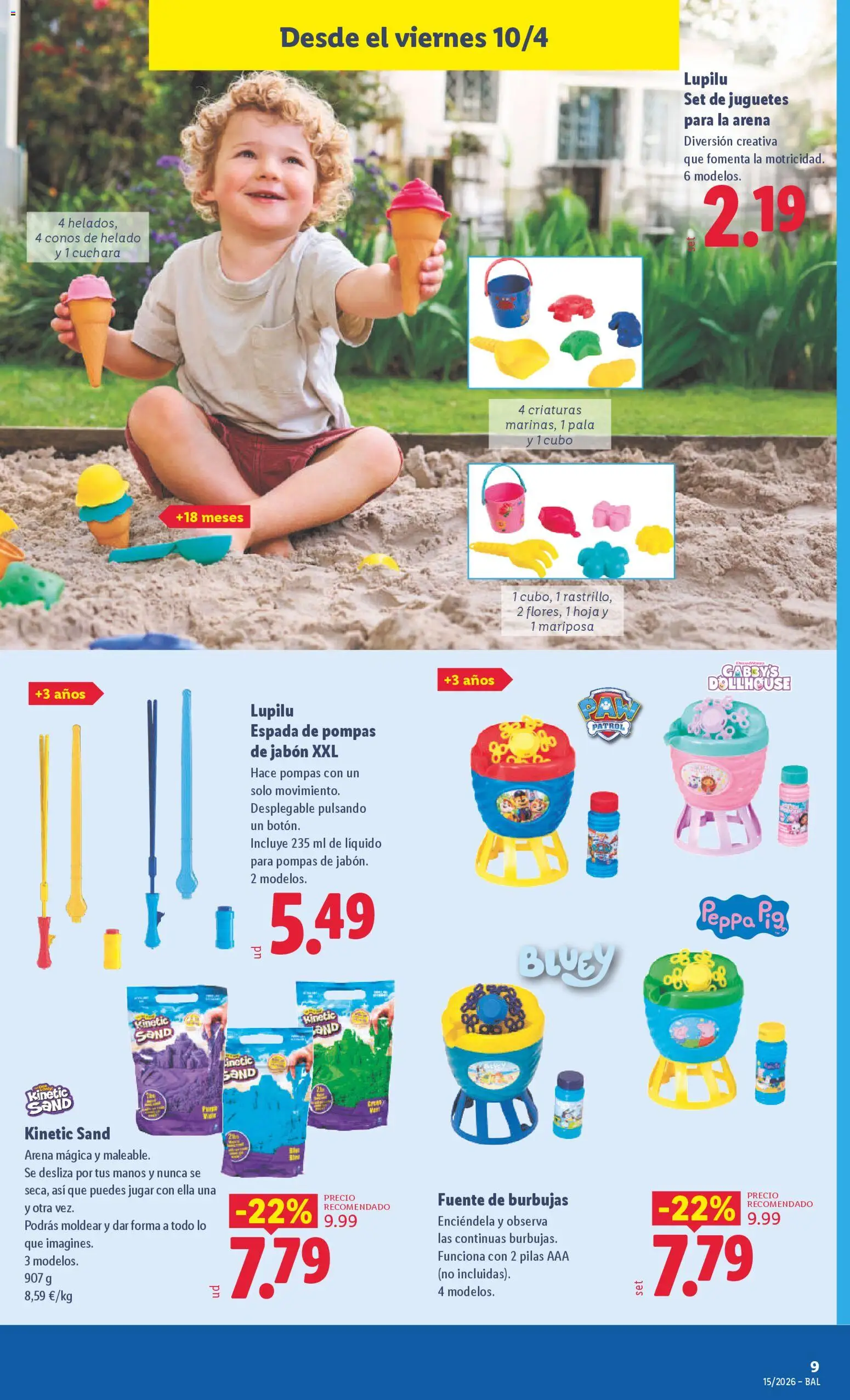 Lidl folleto de bazar │ válido desde el 06.04.2026 | Página: 19 | Productos: Jabón, Rastrillo, Helado, Juguetes